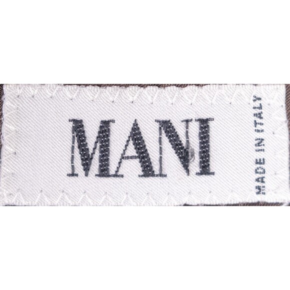 MANI Vintage Sport Coat Jacket Blazer Men Size 44R Brown Plaid Two Button WOOL - Picture 10 of 15